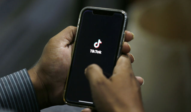 TikTok on phone